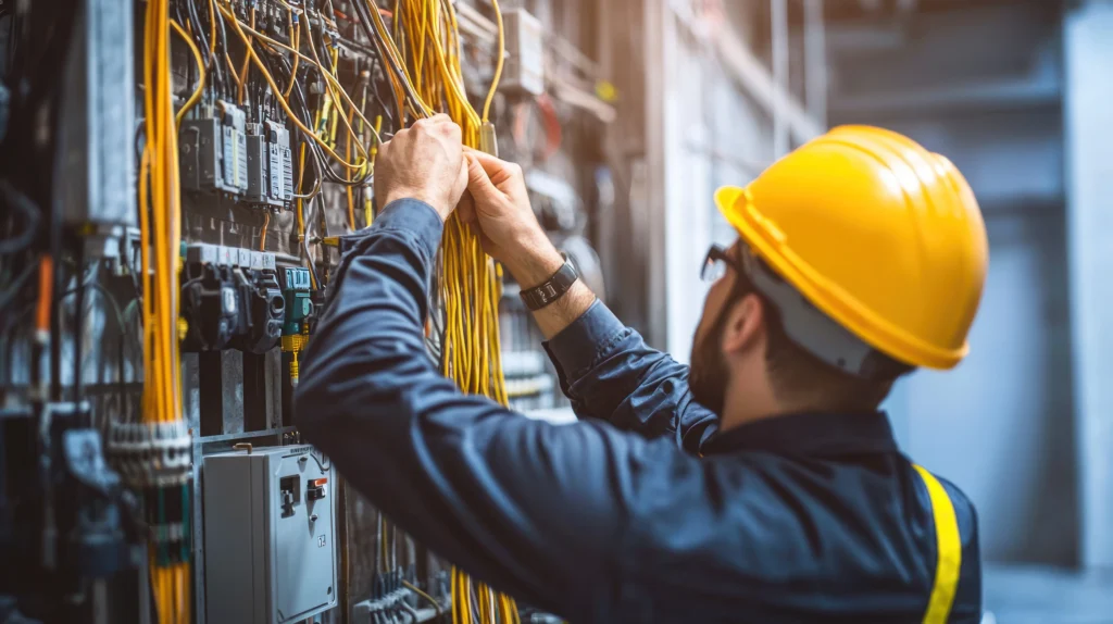 electrician-working-wiring-new-building-construction